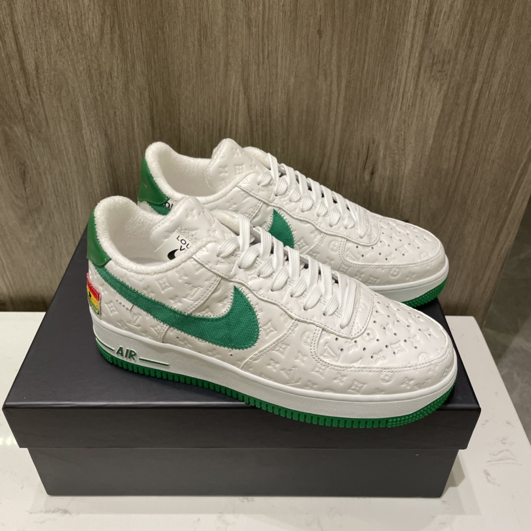 Louis Vuitton X Nike Air Force 1 Sneaker In White - DopestKickz