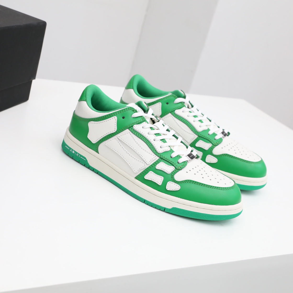 Amiri Skel-Top Low Sneaker Green/White - DopestKickz