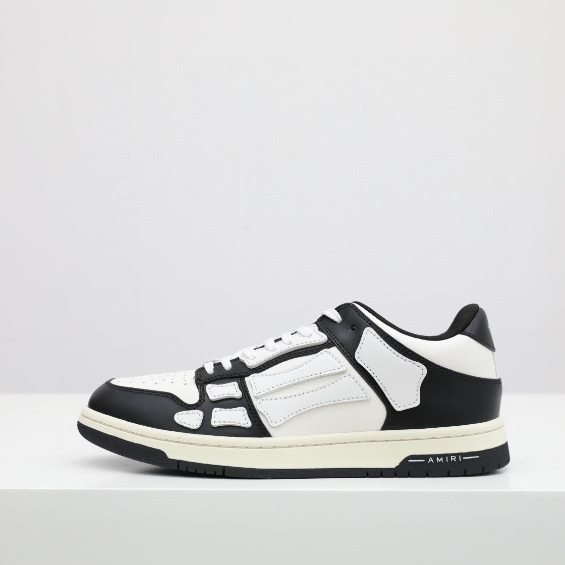 Amiri Skel-Top Low Sneaker White/Black - DopestKickz