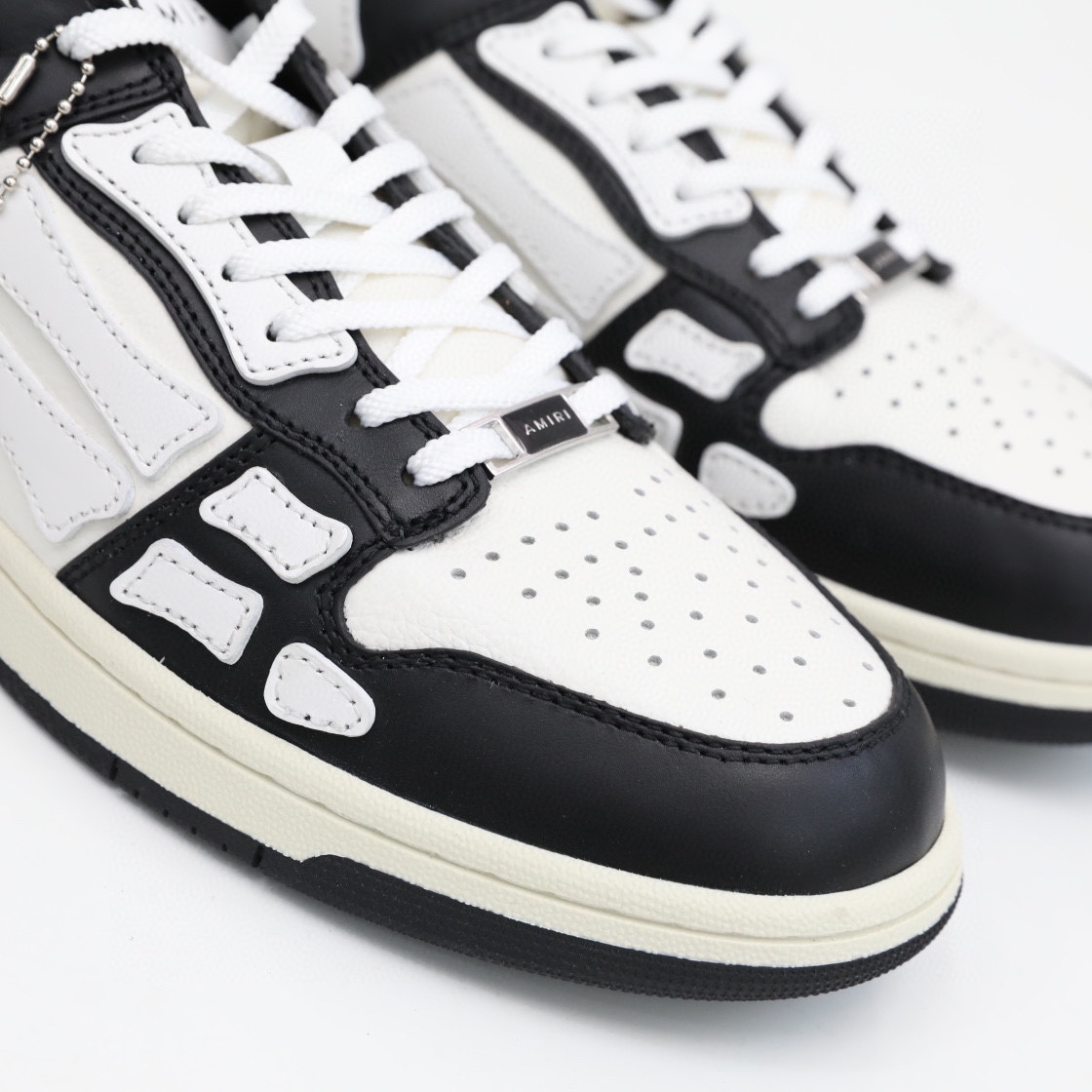 Amiri Skel-Top Low Sneaker White/Black - DopestKickz