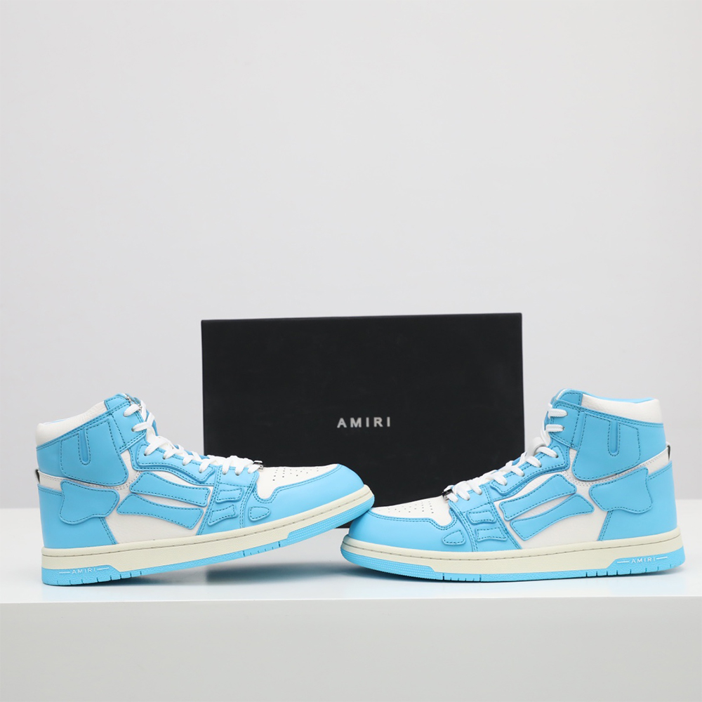 Amiri Skel-Top Hi Sneaker Blue/White - DopestKickz