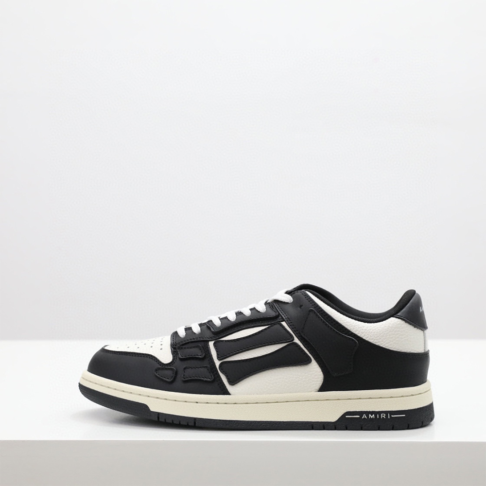 Amiri Skel-Top Low Sneaker Black/White - DopestKickz