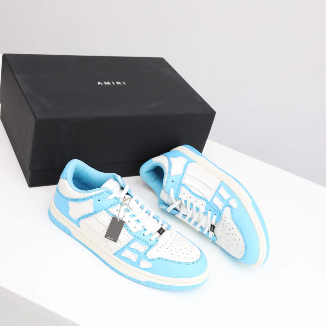 Amiri Skel-Top Low Sneaker Blue/White - DopestKickz