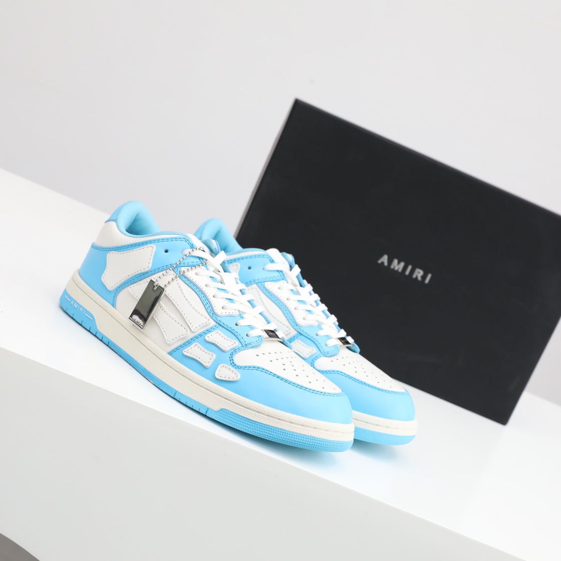 Amiri Skel-Top Low Sneaker Blue/White - DopestKickz