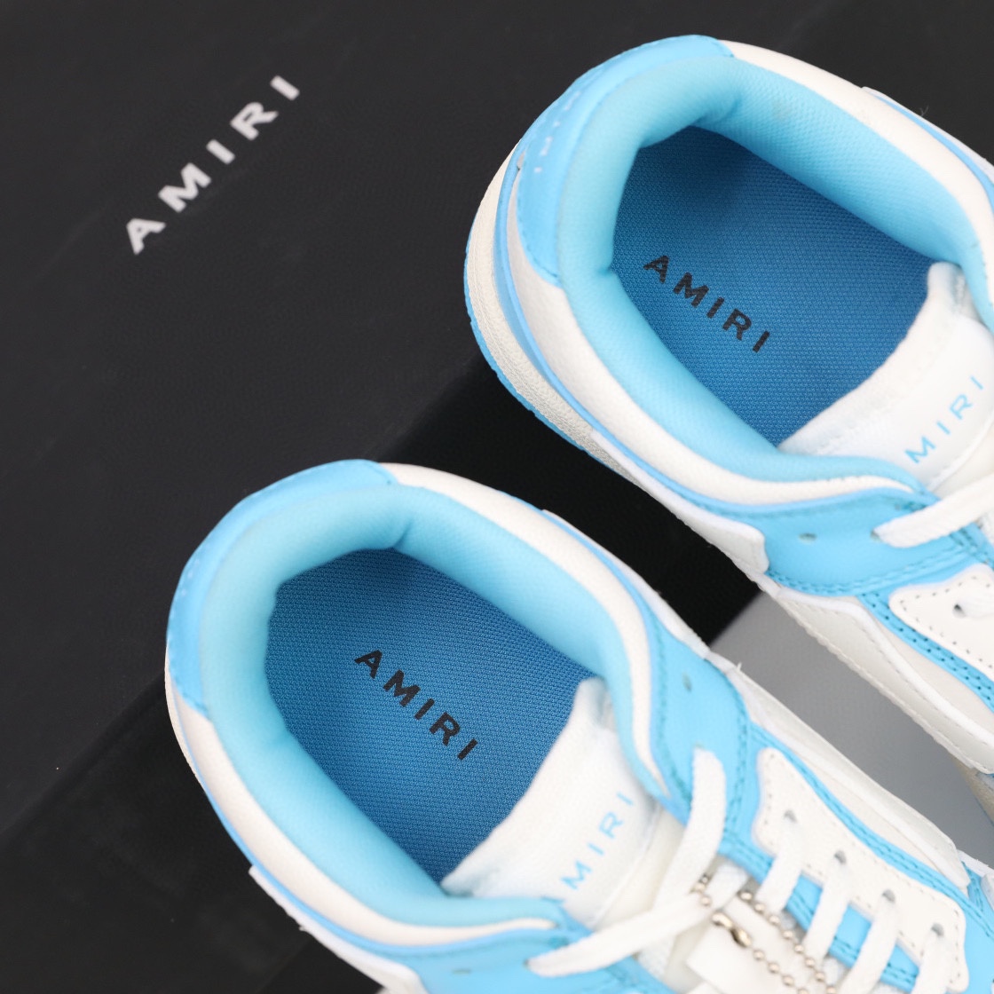 Amiri Skel-Top Low Sneaker Blue/White - DopestKickz