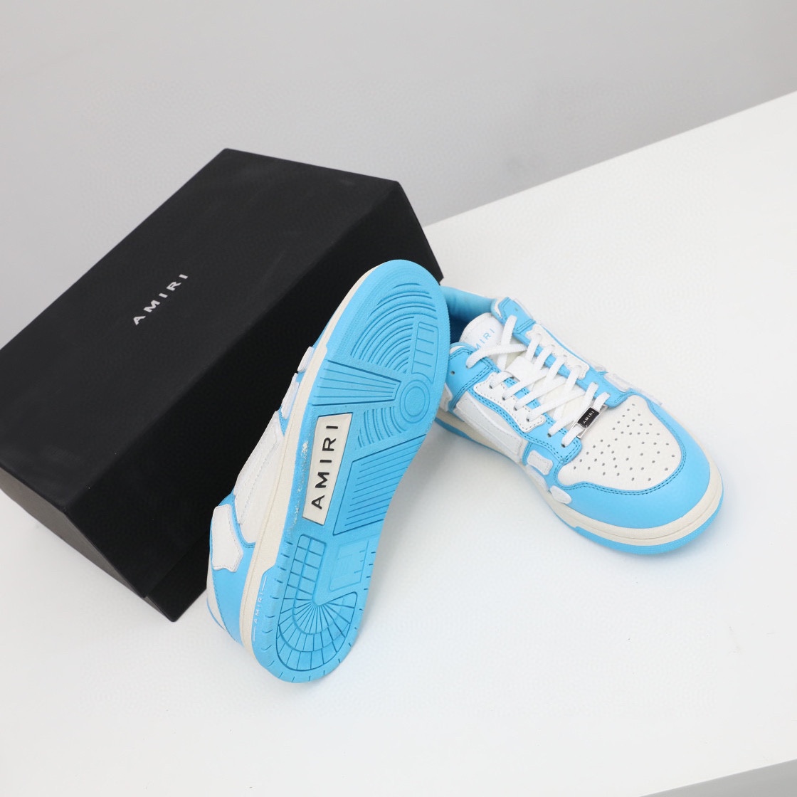 Amiri Skel-Top Low Sneaker Blue/White - DopestKickz