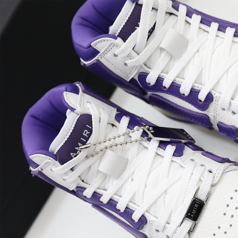 Amiri Skel-Top Hi Sneaker Purple/White - DopestKickz