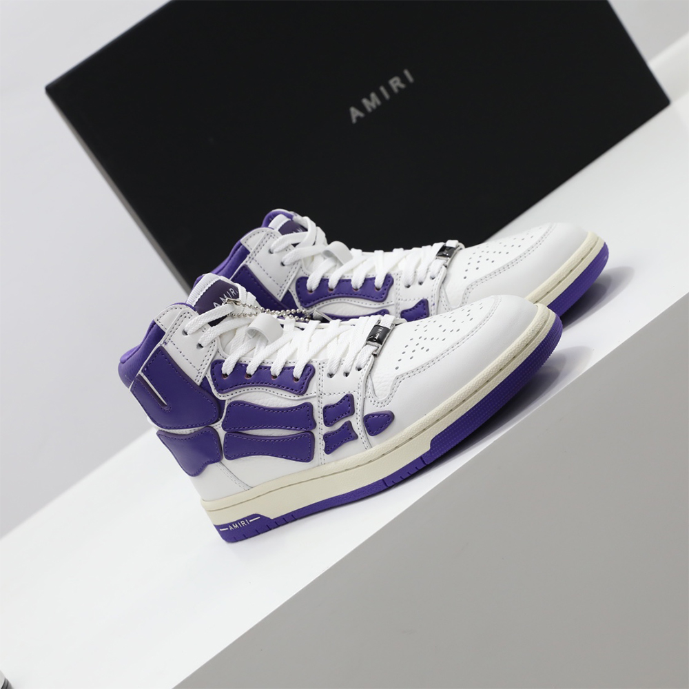 Amiri Skel-Top Hi Sneaker Purple/White - DopestKickz