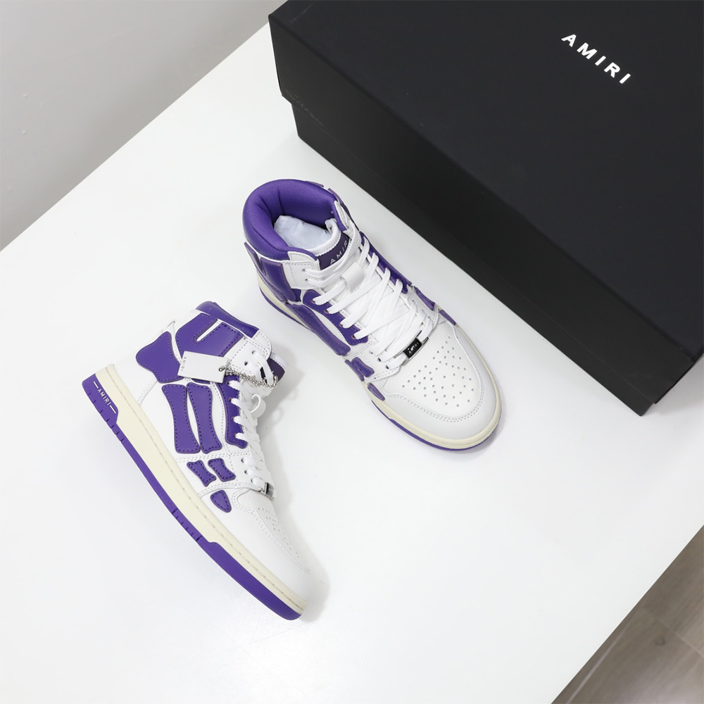 Amiri Skel-Top Hi Sneaker Purple/White - DopestKickz