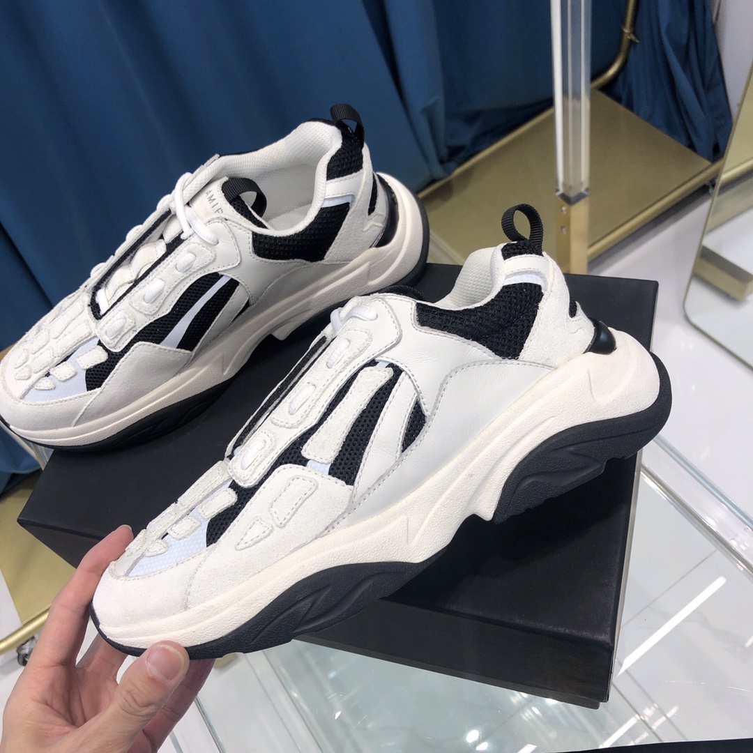Amiri Bone Runner White & Black - DopestKickz