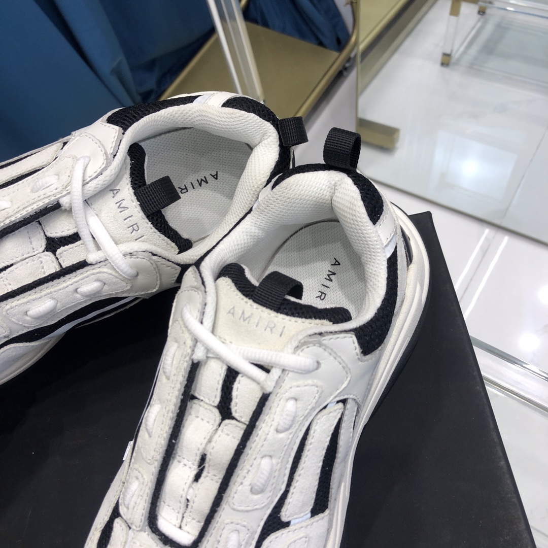Amiri Bone Runner White & Black - DopestKickz