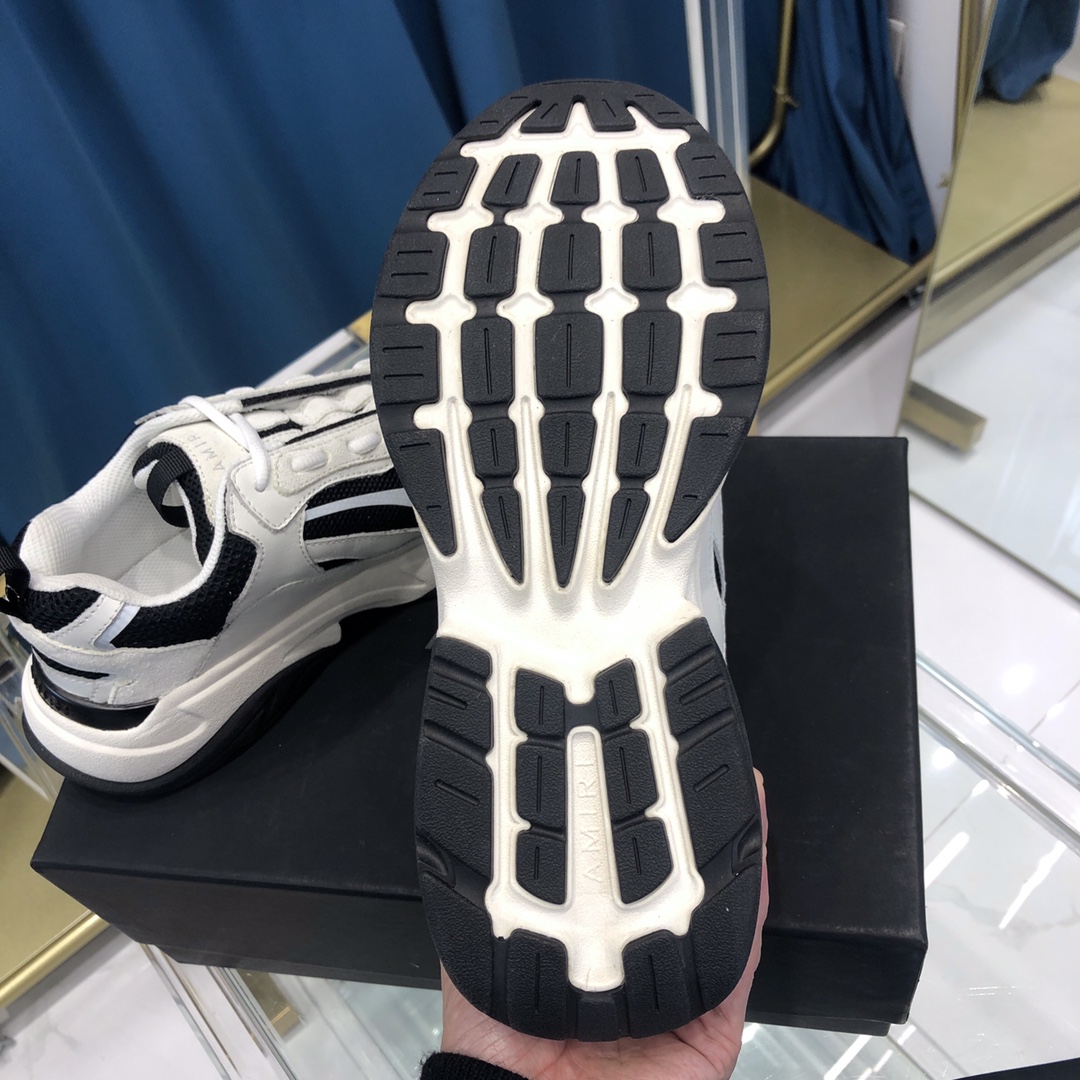 Amiri Bone Runner White & Black - DopestKickz