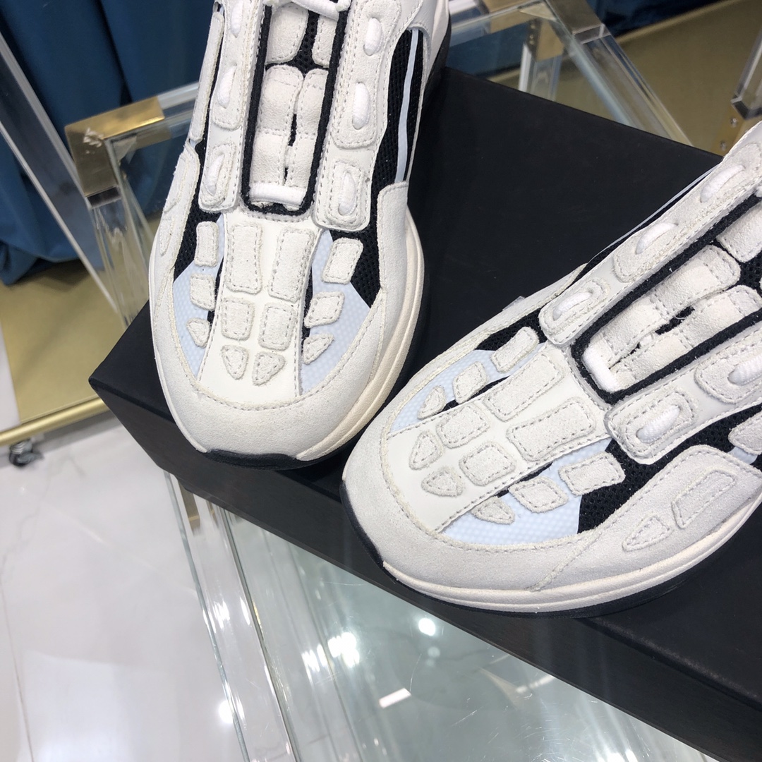 Amiri Bone Runner White & Black - DopestKickz
