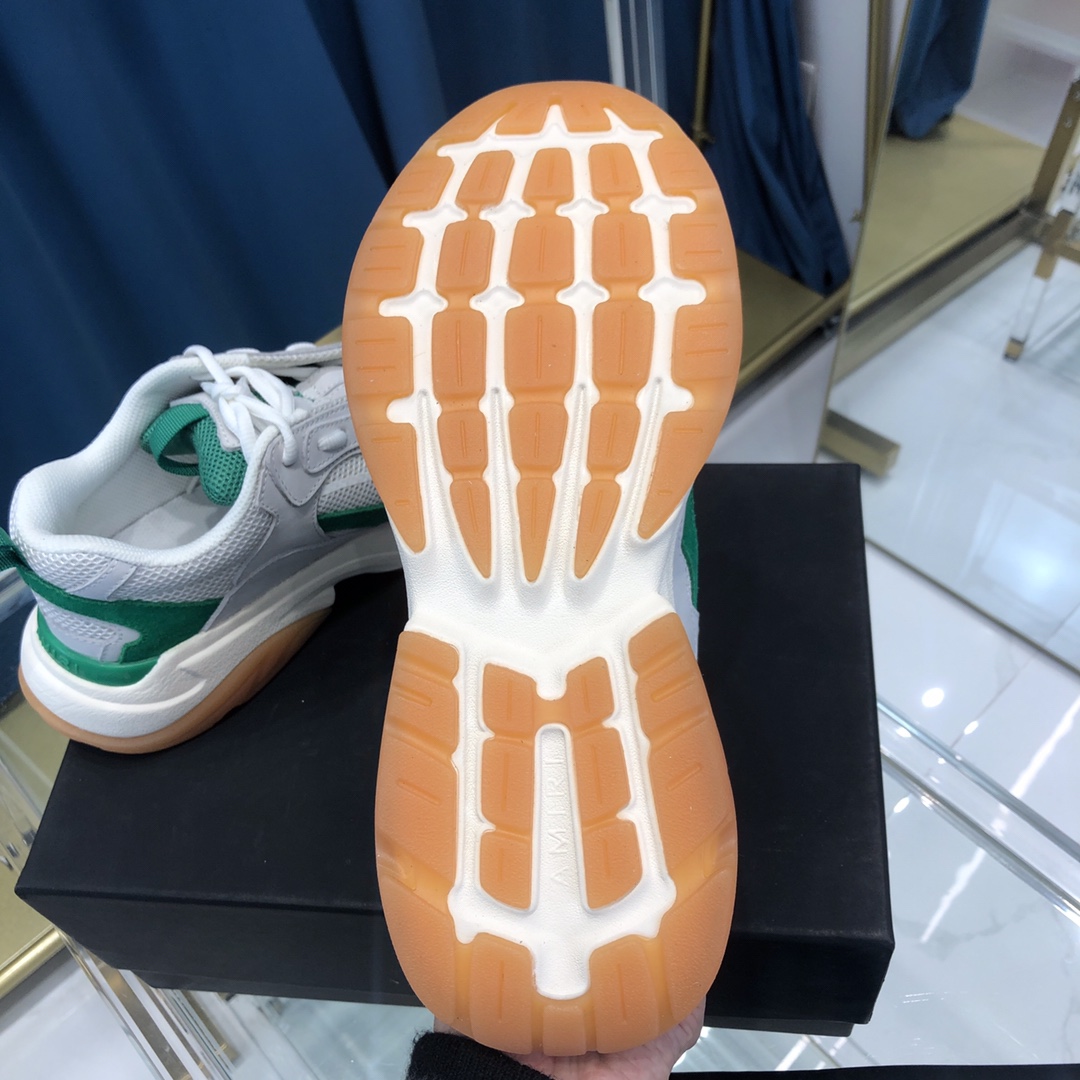 Amiri Bone Runner White & Green - DopestKickz