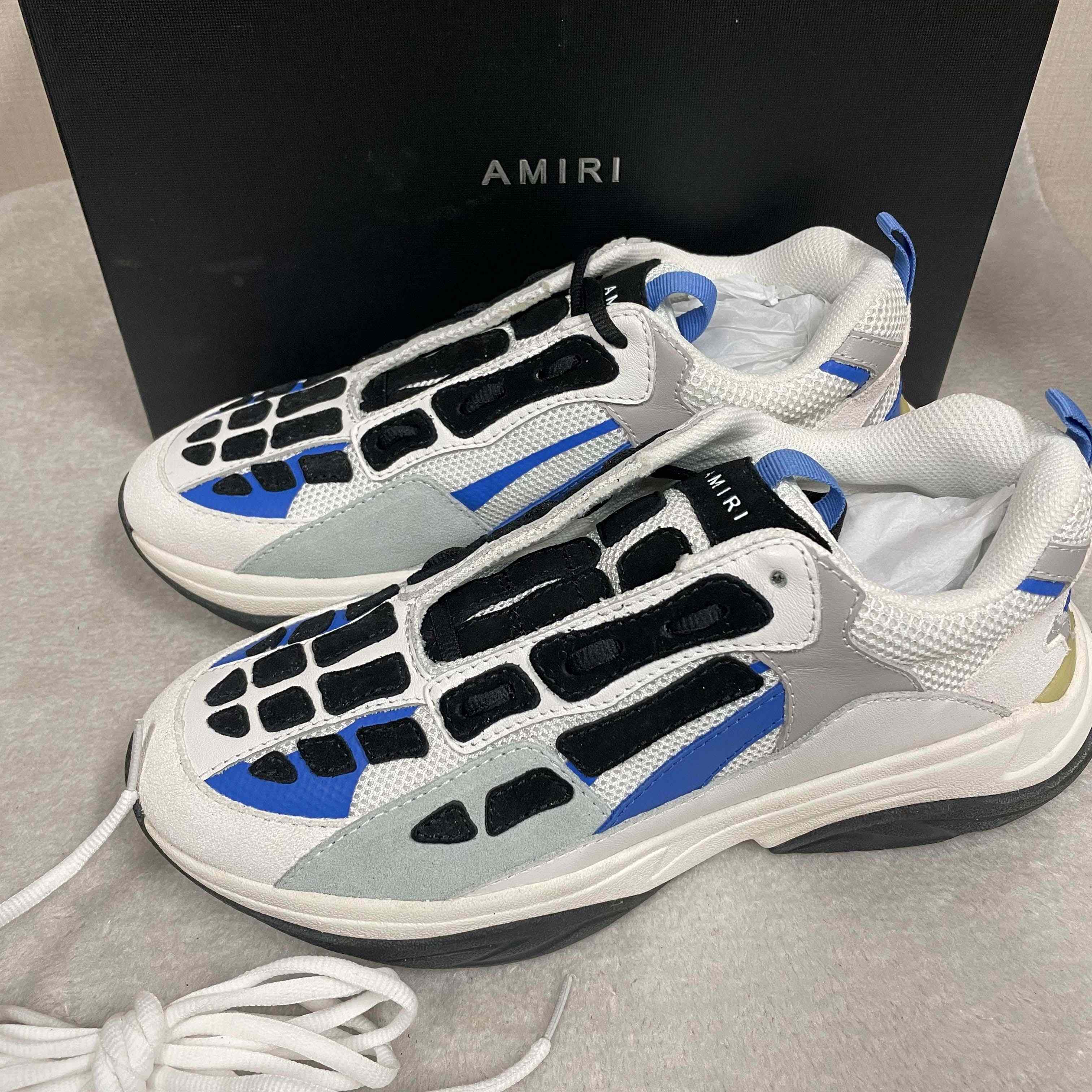 Amiri Bone Runner White & Blue - DopestKickz