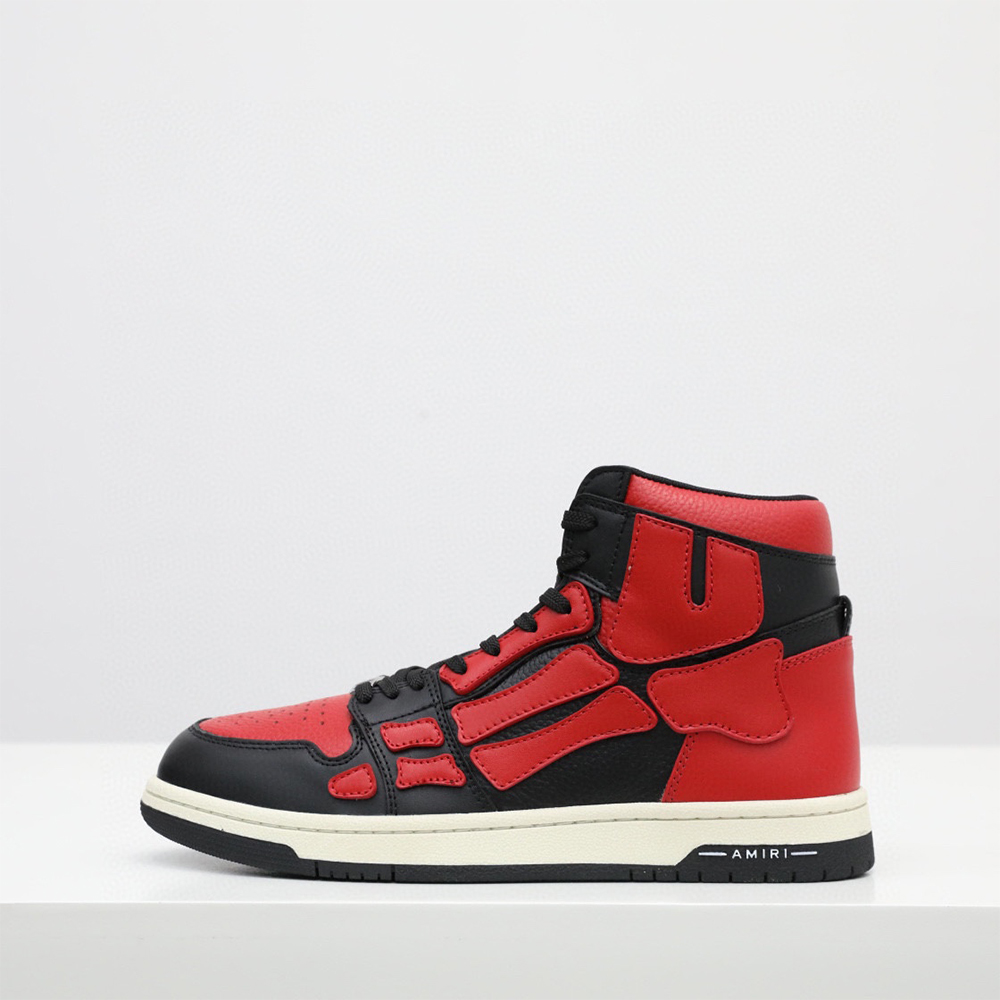 Amiri Skel-Top Hi Sneaker Red/Black - DopestKickz
