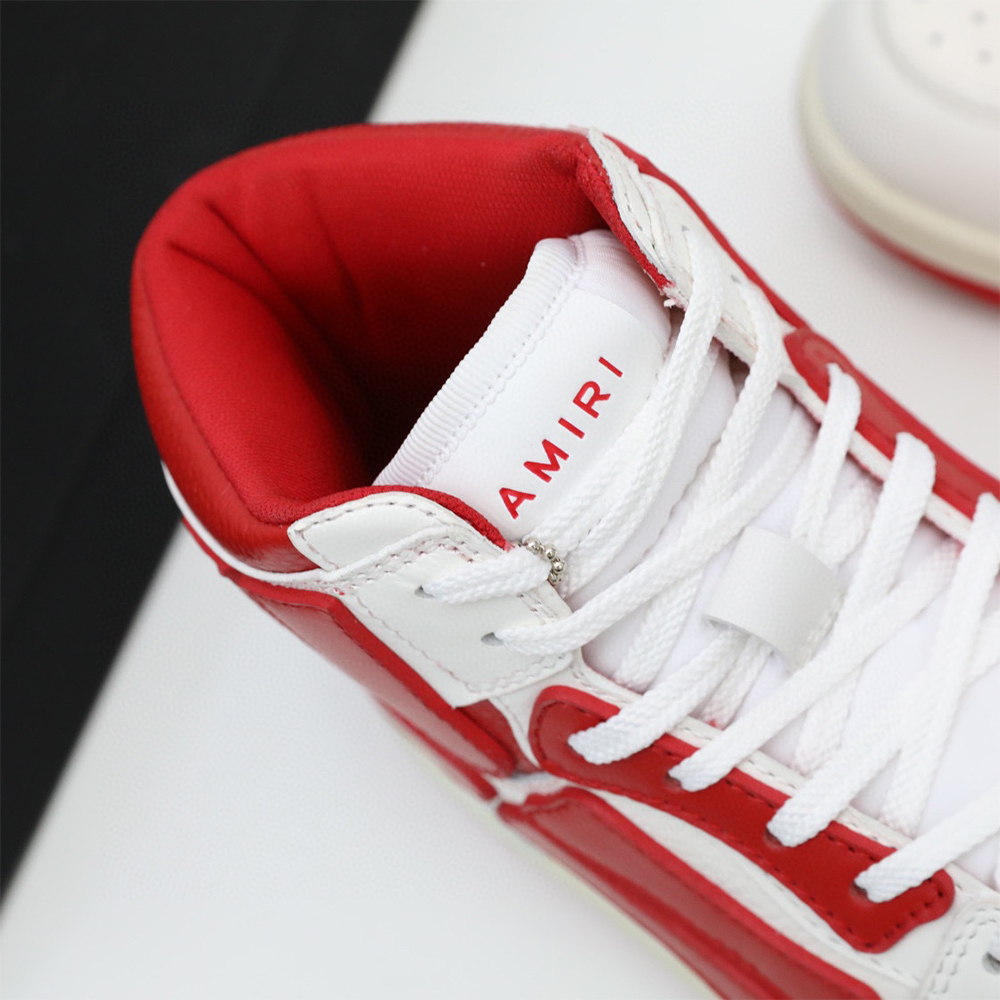 Amiri Skel-Top Hi Sneaker Red/White - DopestKickz