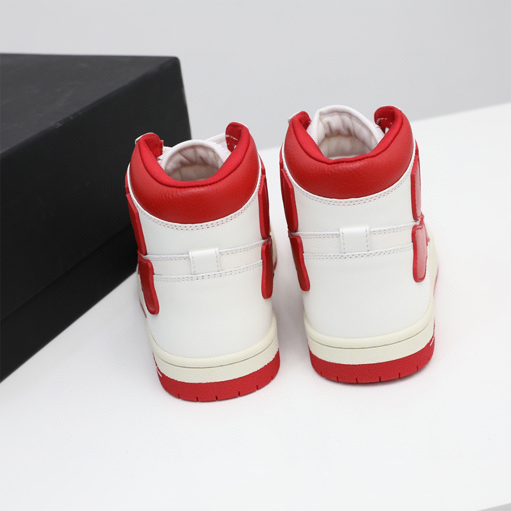 Amiri Skel-Top Hi Sneaker Red/White - DopestKickz