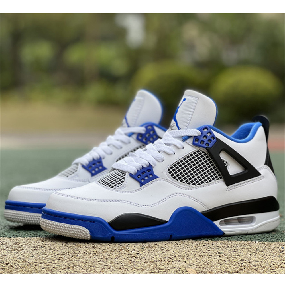 Nike Air Jordan 4 Retro White Motorsports Sneaker - DopestKickz