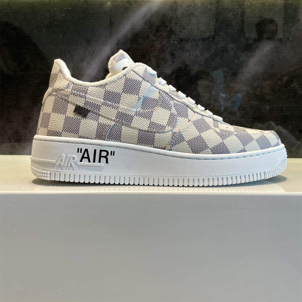 Louis Vuitton X Nike Air Force 1 Damier Sneaker - DopestKickz