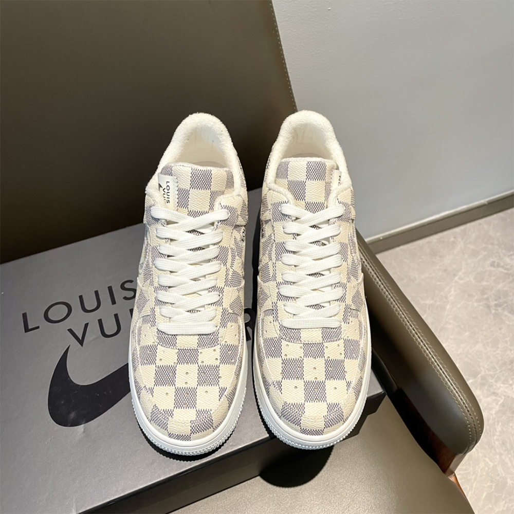 Louis Vuitton X Nike Air Force 1 Damier Sneaker - DopestKickz
