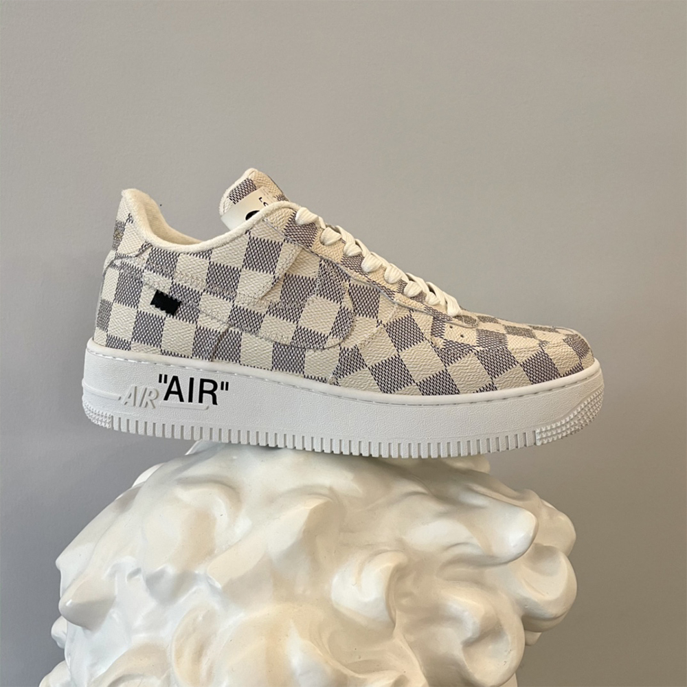 Louis Vuitton X Nike Air Force 1 Damier Sneaker - DopestKickz
