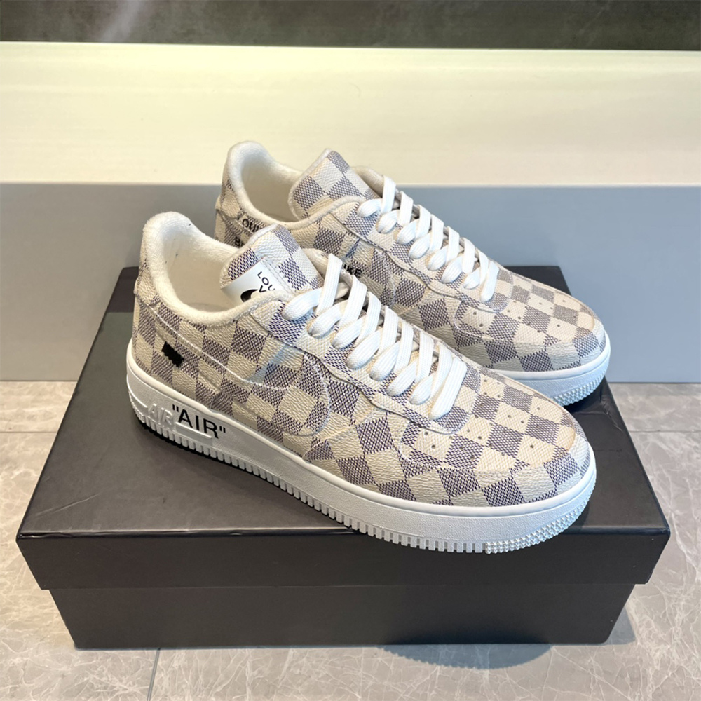 Louis Vuitton X Nike Air Force 1 Damier Sneaker - DopestKickz