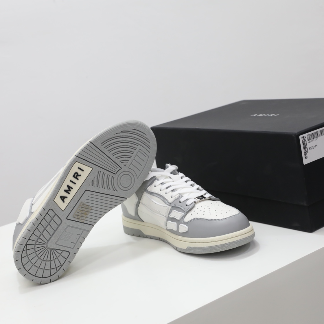 Amiri Skel-Top Low Sneaker Grey/White - DopestKickz