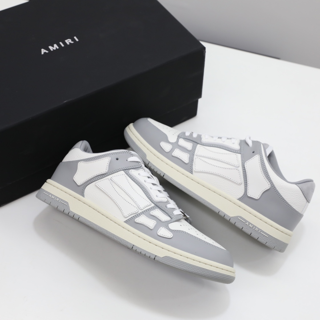 Amiri Skel-Top Low Sneaker Grey/White - DopestKickz