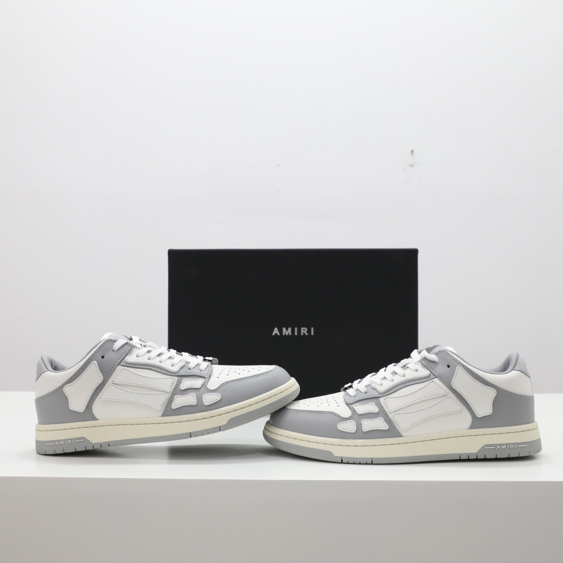 Amiri Skel-Top Low Sneaker Grey/White - DopestKickz
