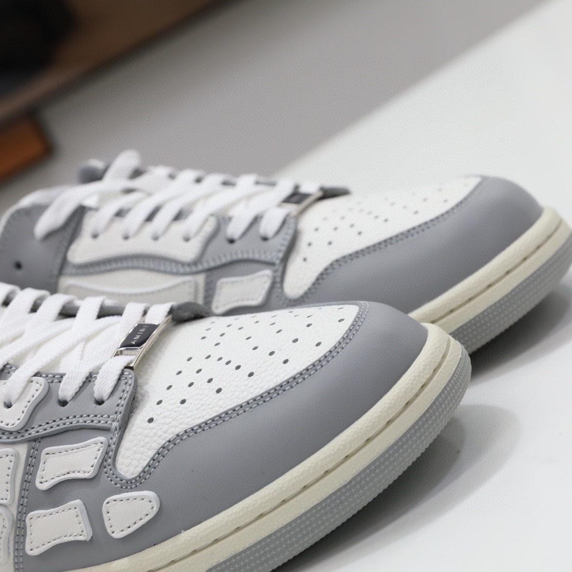 Amiri Skel-Top Low Sneaker Grey/White - DopestKickz