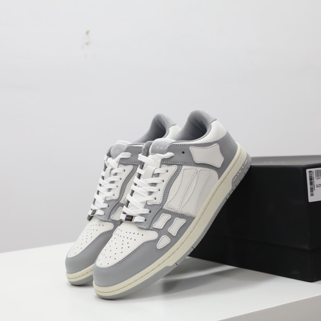 Amiri Skel-Top Low Sneaker Grey/White - DopestKickz