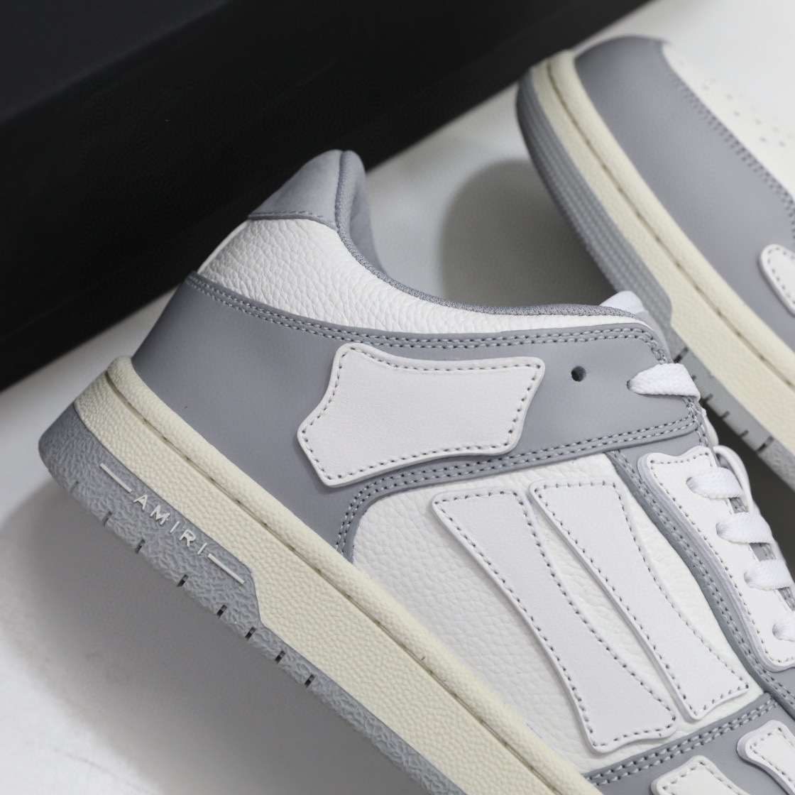 Amiri Skel-Top Low Sneaker Grey/White - DopestKickz