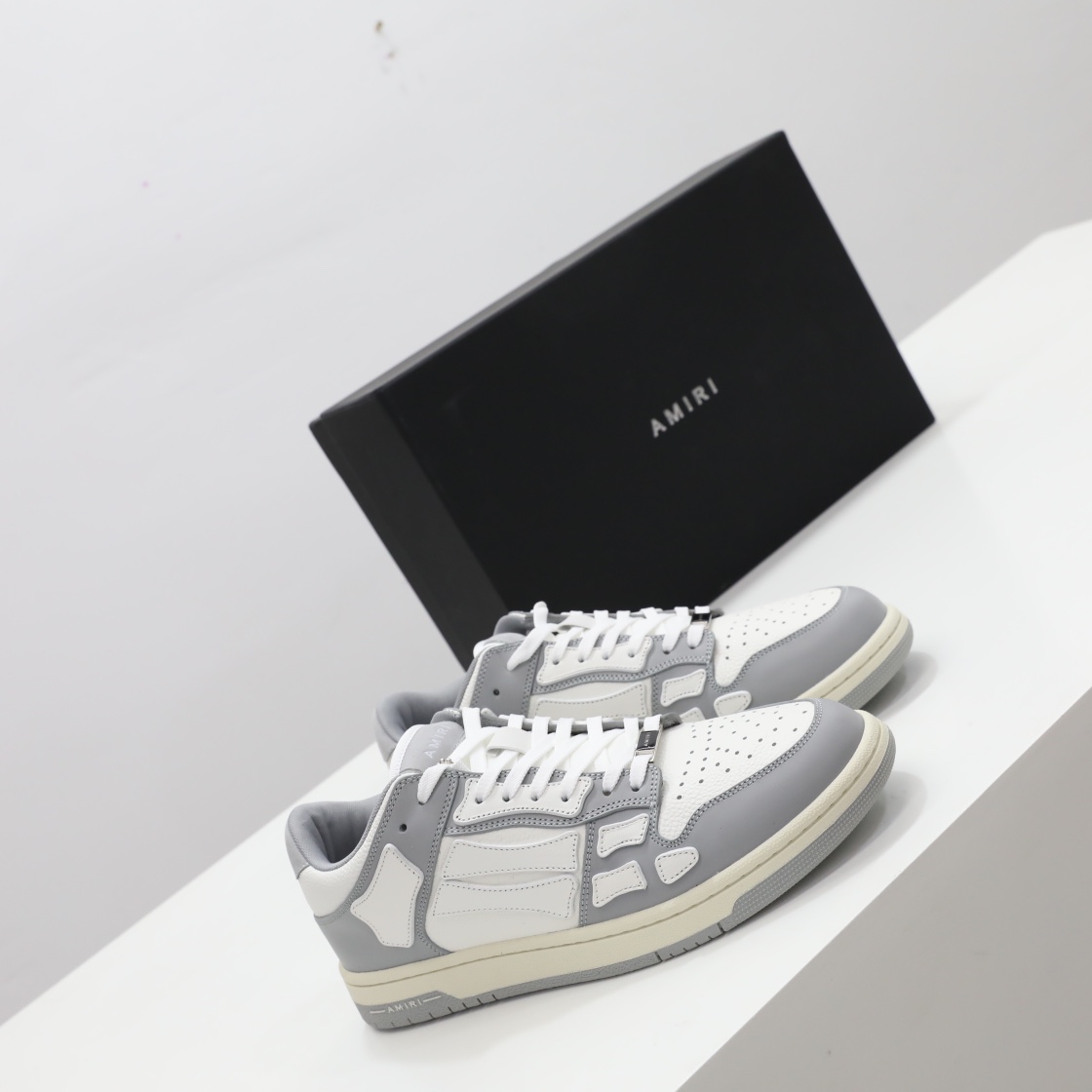 Amiri Skel-Top Low Sneaker Grey/White - DopestKickz