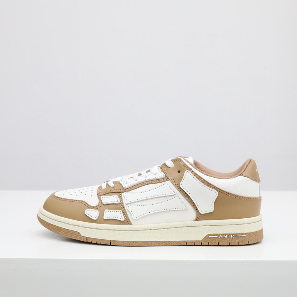 Amiri Skel-Top Low Sneaker Brown/White - DopestKickz