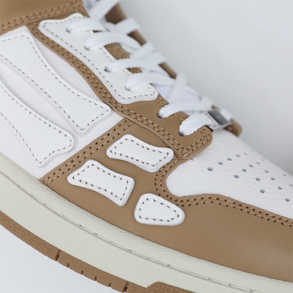 Amiri Skel-Top Low Sneaker Brown/White - DopestKickz