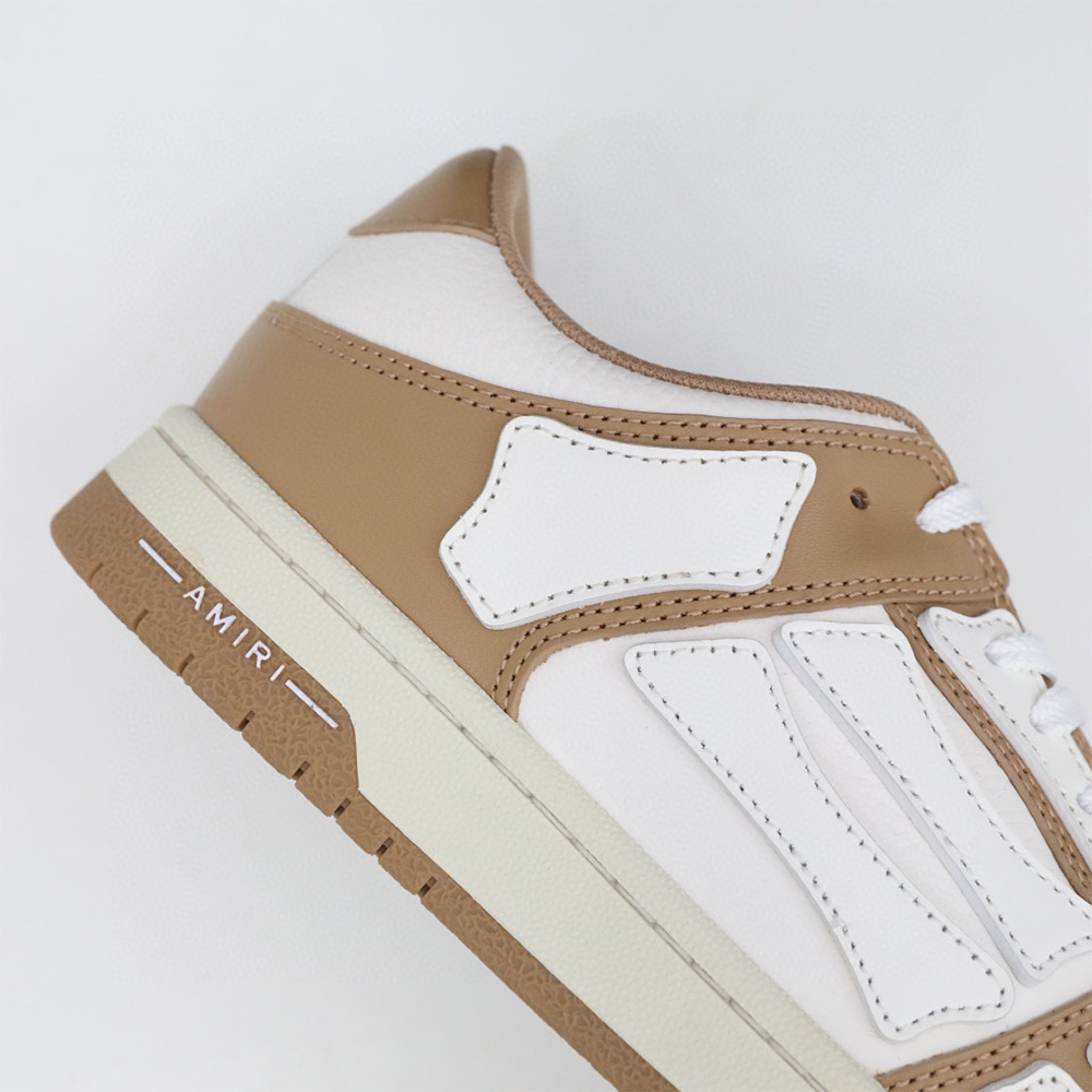 Amiri Skel-Top Low Sneaker Brown/White - DopestKickz