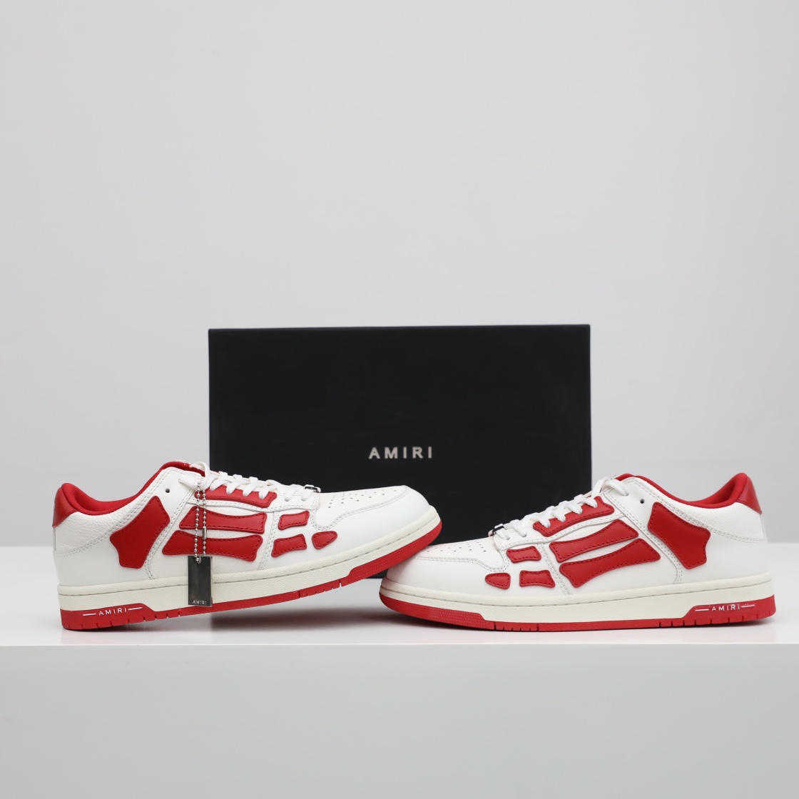 Amiri Skel-Top Low Sneaker Red/White - DopestKickz
