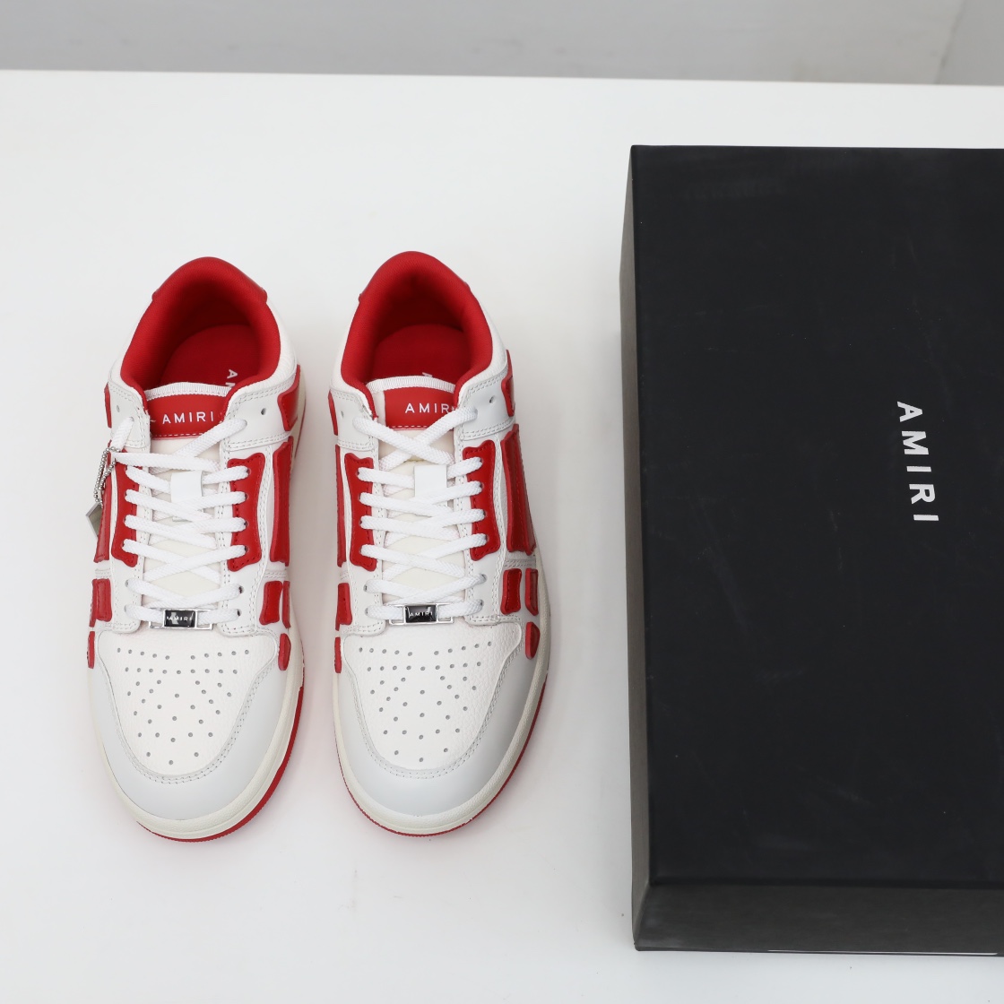 Amiri Skel-Top Low Sneaker Red/White - DopestKickz