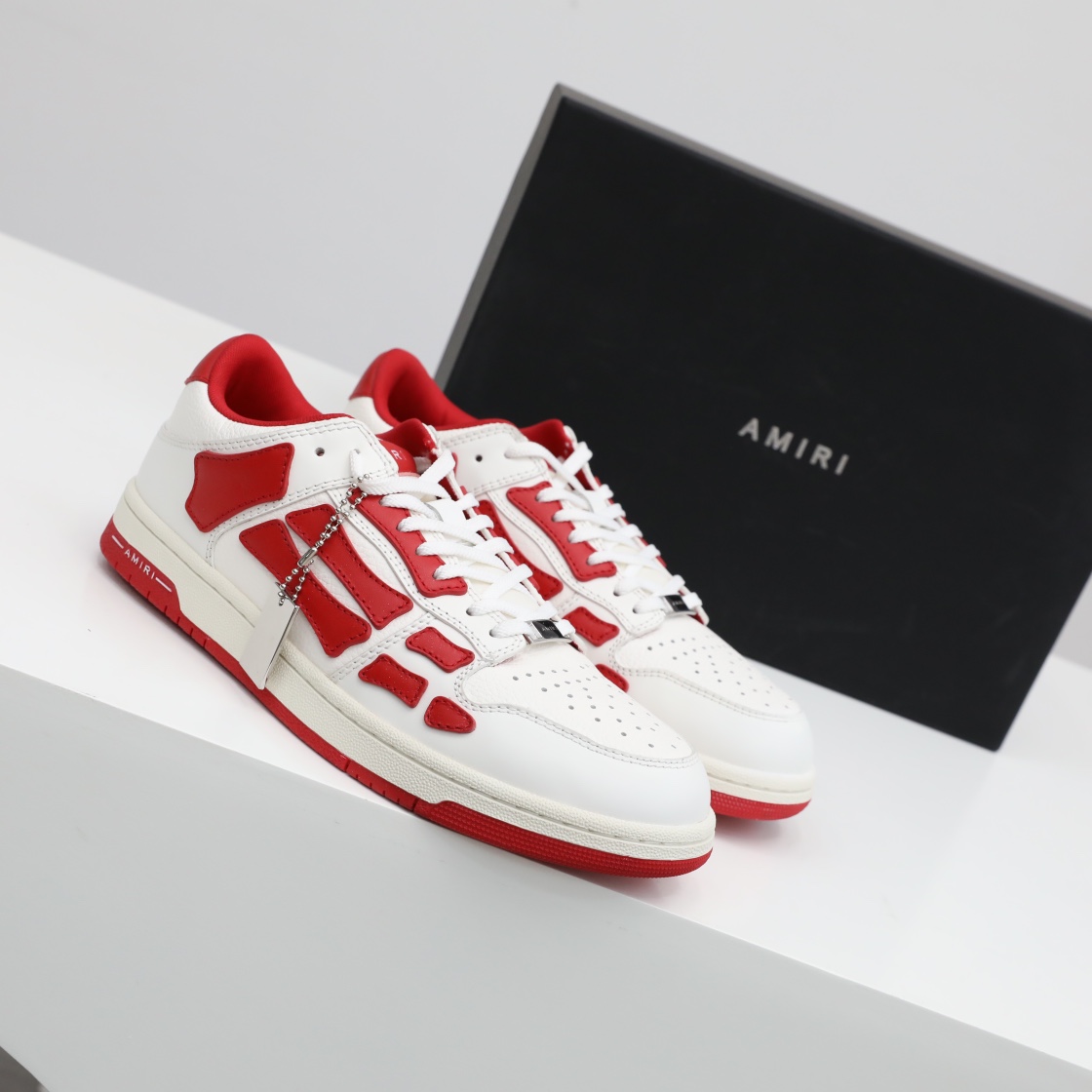 Amiri Skel-Top Low Sneaker Red/White - DopestKickz