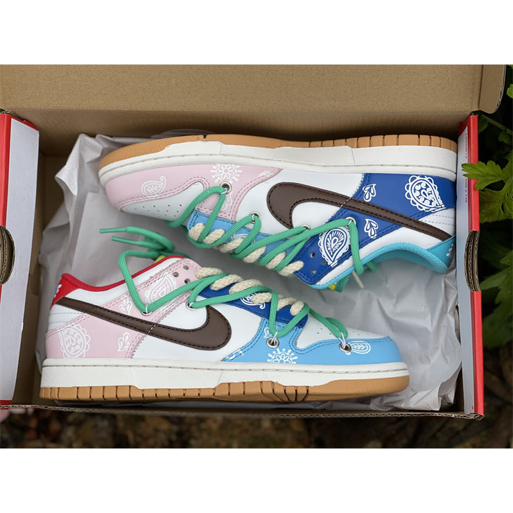Nike Dunk Colorful Cashew Nuts Low Sneaker CZ 2496-100 - DopestKickz