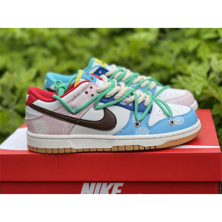 Nike Dunk Colorful Cashew Nuts Low Sneaker CZ 2496-100 - DopestKickz