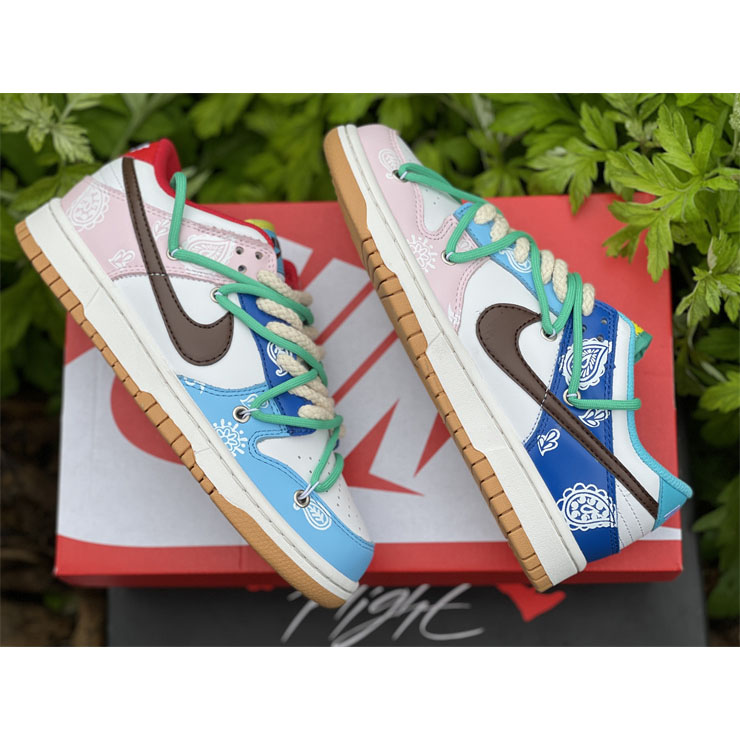 Nike Dunk Colorful Cashew Nuts Low Sneaker CZ 2496-100 - DopestKickz