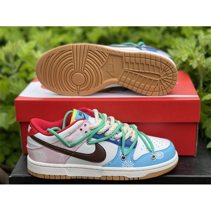 Nike Dunk Colorful Cashew Nuts Low Sneaker CZ 2496-100 - DopestKickz