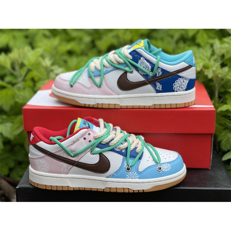 Nike Dunk Colorful Cashew Nuts Low Sneaker CZ 2496-100 - DopestKickz