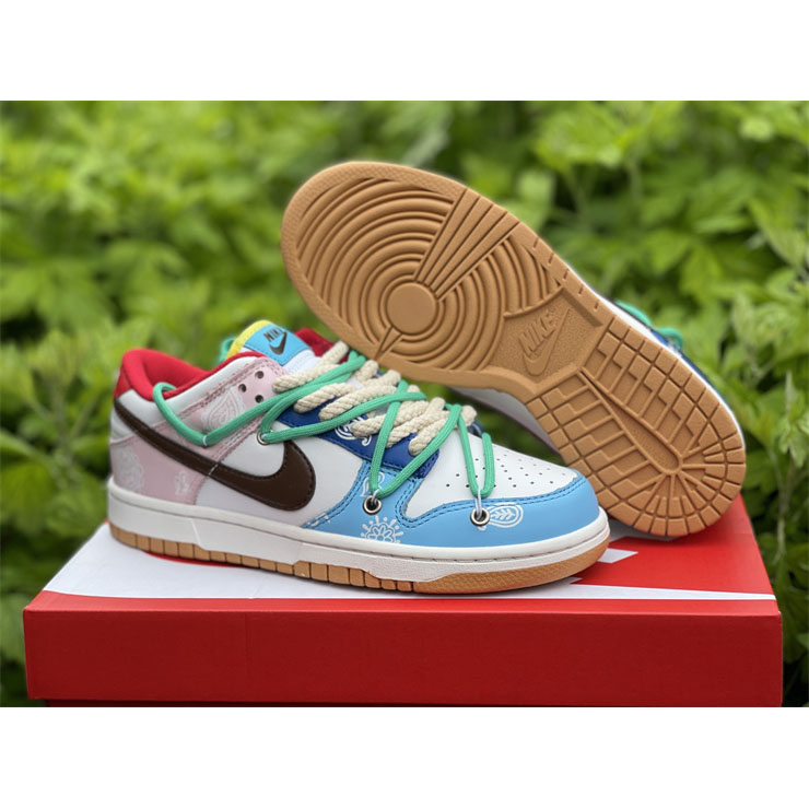 Nike Dunk Colorful Cashew Nuts Low Sneaker CZ 2496-100 - DopestKickz