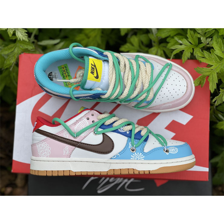Nike Dunk Colorful Cashew Nuts Low Sneaker CZ 2496-100 - DopestKickz