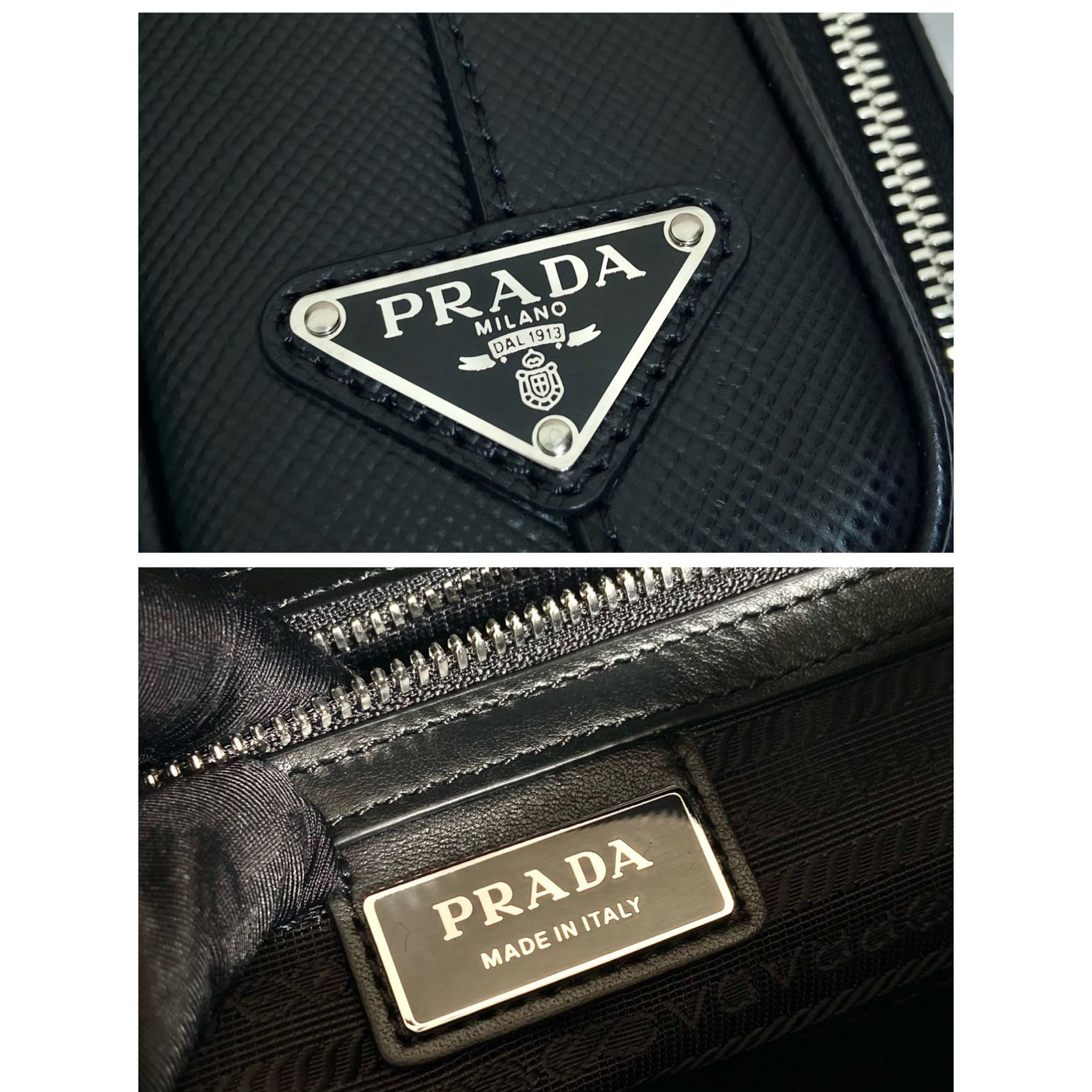 Prada Saffiano Leather Shoulder Bag(24-18-6cm) - DopestKickz