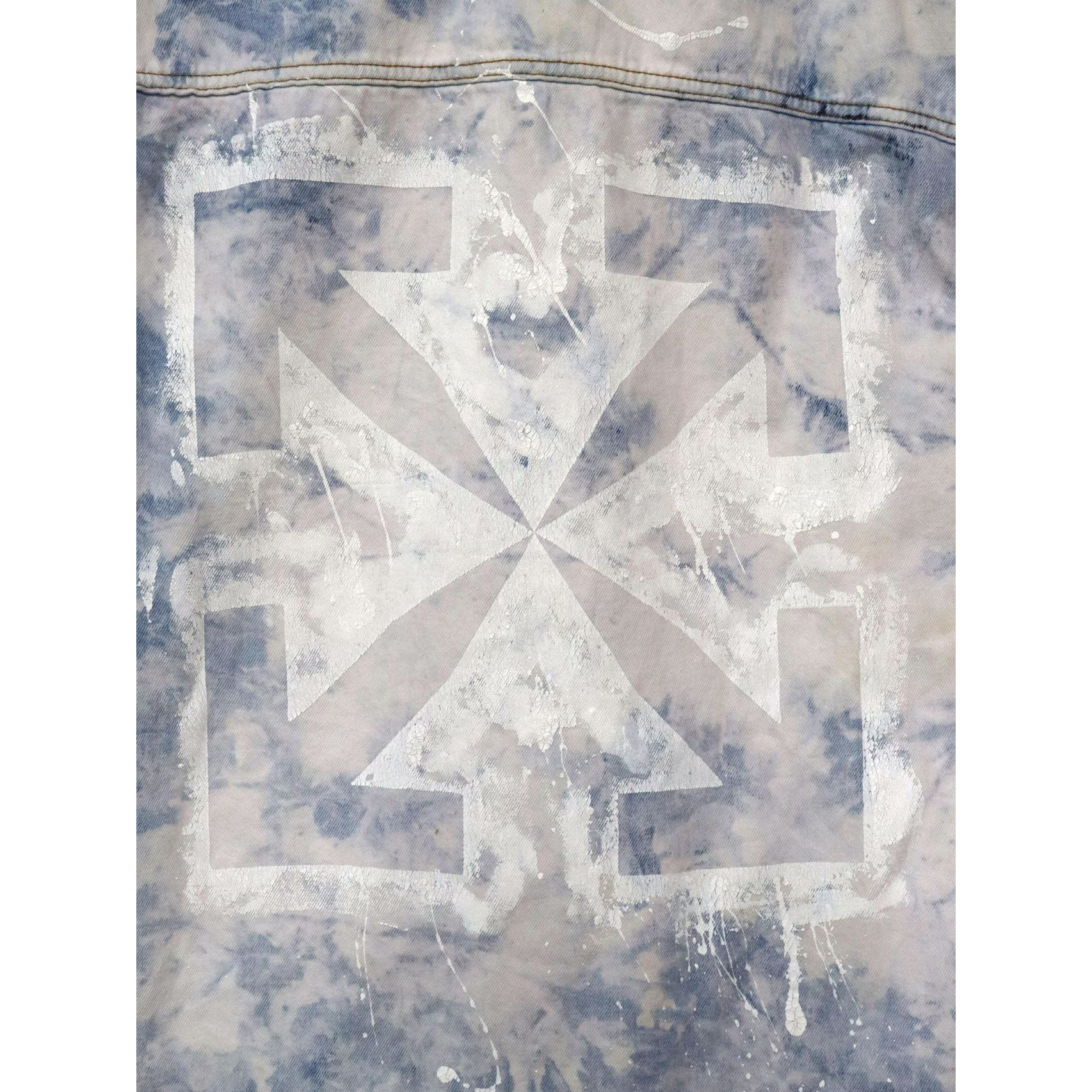 Off White Arrow Denim Jacket - DopestKickz