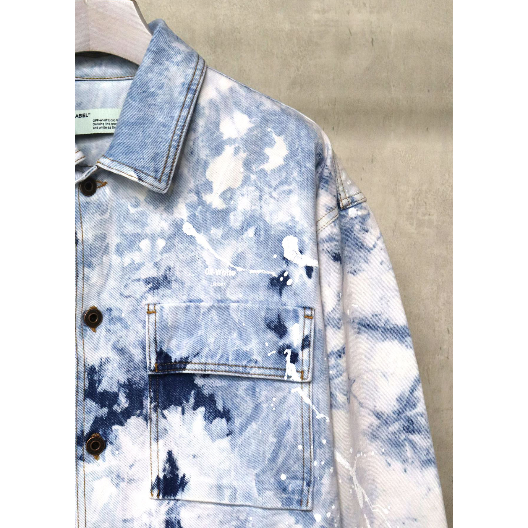 Off White Arrow Denim Jacket - DopestKickz